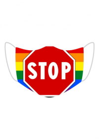 STOP LGBT / Jebać LGBT maska maseczka maseczki