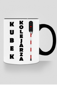 Kubek kolejarza z kolorowym uchem!