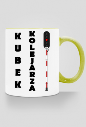 Kubek kolejarza z kolorowym uchem!