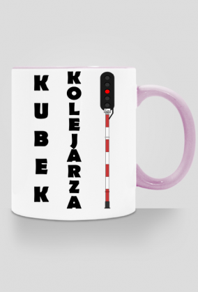 Kubek kolejarza z kolorowym uchem!
