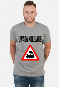 Koszulka ,,Uwaga kolejarz!"
