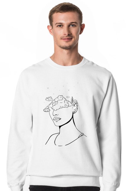 With head in the clouds (White)