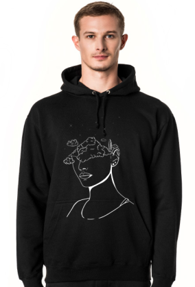 With head in the clouds (Black)