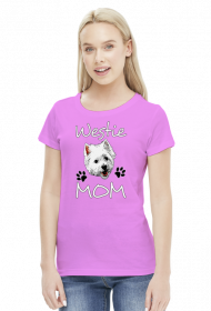 Koszulka Damska Westie Mom