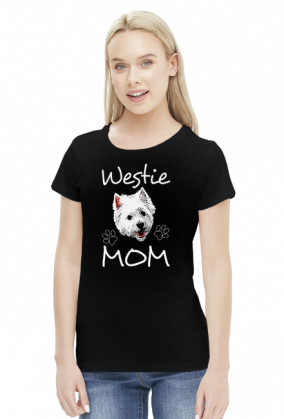 Koszulka Damska Westie Mom
