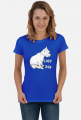 Koszulka Damska Westie Lazy Day West Highland White Terrier