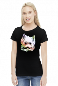 Koszulka Damska Westie Hug Me West Highland White Terrier