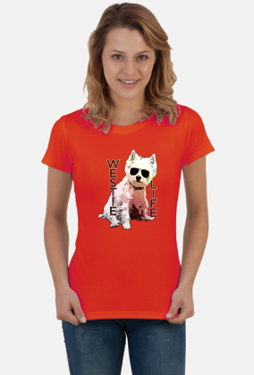Koszulka Damska Westie Life West Highland White Terrier
