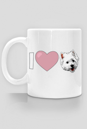 Kubek I love Westie West Highland White Terrier