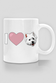 Kubek I love Westie West Highland White Terrier