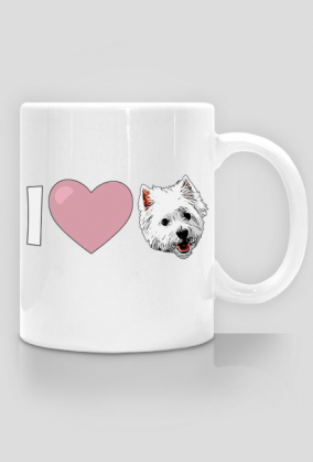 Kubek I love Westie West Highland White Terrier