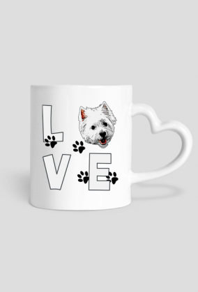 Kubek I love Westie West Highland White Terrier