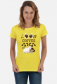 Koszulka Damska I love Coffee and my Westie West Highland White Terrier
