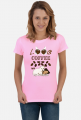 Koszulka Damska I love Coffee and my Westie West Highland White Terrier
