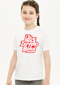T-shirt KIDS Girl // White Classic Red