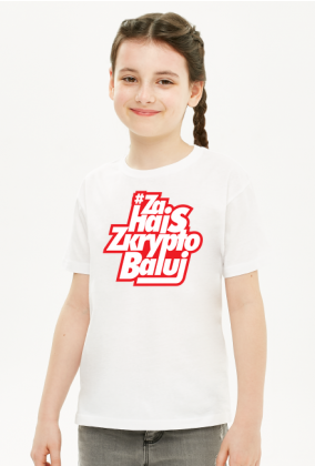 T-shirt KIDS Girl // White Classic Red