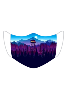 maseczka kolorowa fullprint