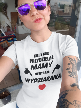 Koszulka" Kiedy Bóg przydzielał mamy"