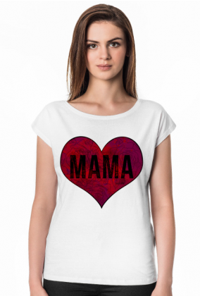 Mama (serce) - koszulka damska