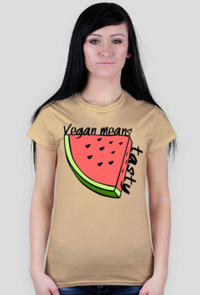 T-shirt Vegan means tasty