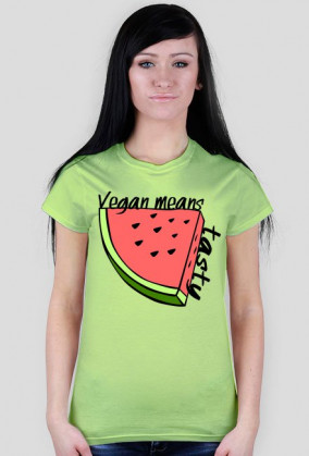 T-shirt Vegan means tasty
