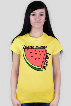T-shirt Vegan means tasty