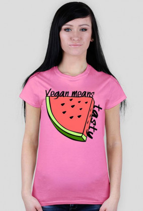T-shirt Vegan means tasty