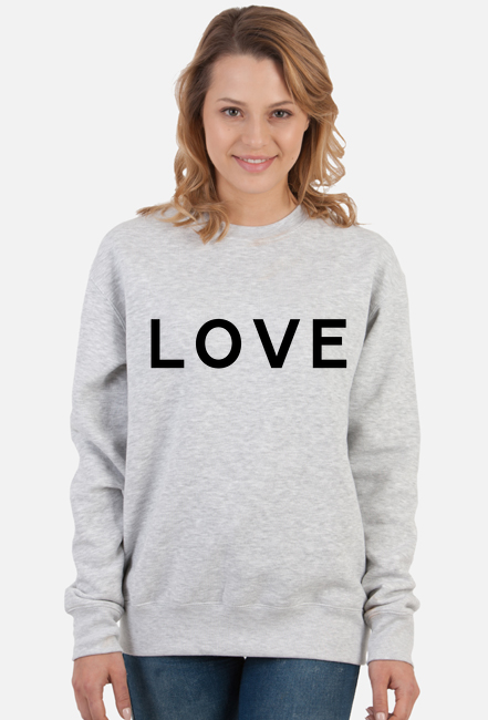 LOVE bluza szara