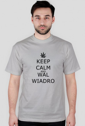 T-Shirt Keep Calm And Wal Wiadro Black