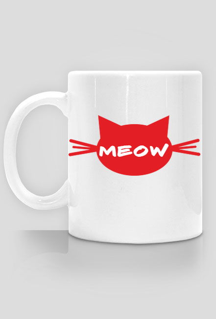 Kubek - Meow czerwony
