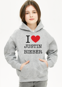Justin Bieber bluza dziecięca z kapturem