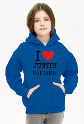 Justin Bieber bluza dziecięca z kapturem