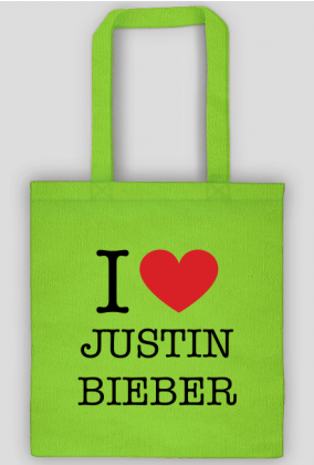 I love Justin Bieber torba eco