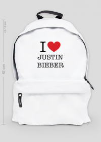 I love Justin Bieber plecak duży