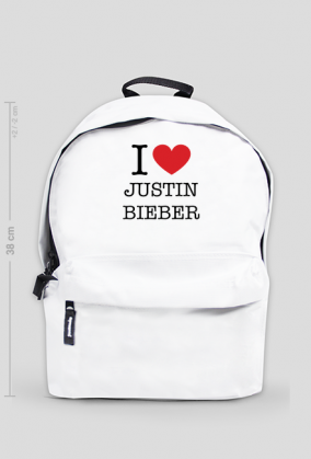 I love Justin Bieber plecak mały