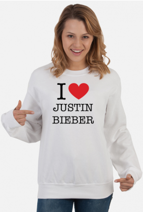 I love Justin Bieber bluza unisex