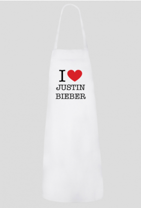 I love Justin Bieber fartuch kuchenny