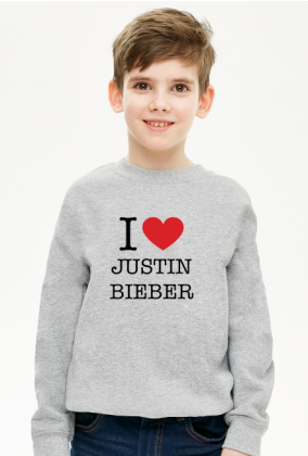 I love Justin Bieber bluza dziecięca