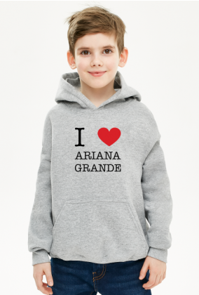 Ariana Grande bluza dziecięca chłopięca z kapturem