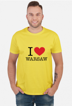 I love Warsaw Kocham Warszawę T-shirt męski