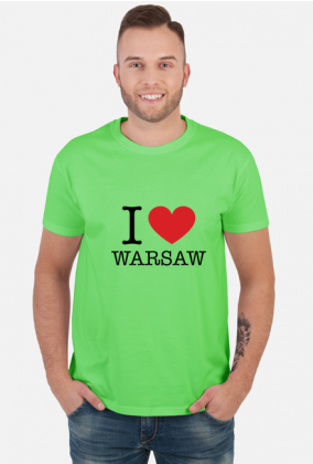 I love Warsaw Kocham Warszawę T-shirt męski