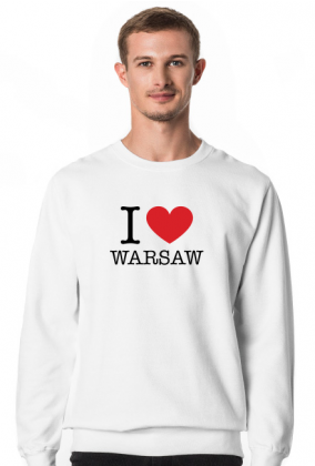 I love Warsaw Kocham Warszawę bluza męska
