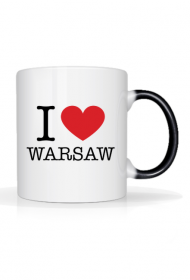 I love Warsaw Kocham Warszawę kubek magiczny termoaktywny