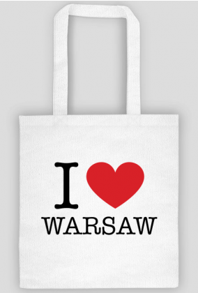 I love Warsaw Kocham Warszawę torba