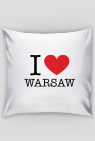 I love Warsaw Kocham Warszawę poszewka na poduszkę