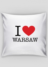 I love Warsaw Kocham Warszawę poszewka na poduszkę