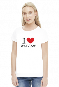 I love Warsaw Kocham Warszawę t-shirt damski