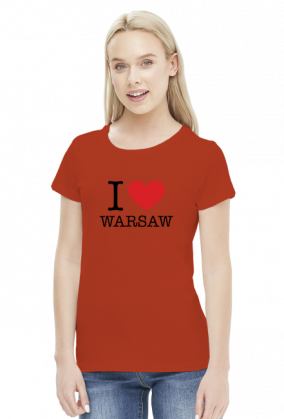 I love Warsaw Kocham Warszawę t-shirt damski