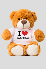 I love Warsaw Kocham Warszawę pluszak zabawka miś