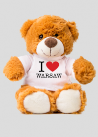 I love Warsaw Kocham Warszawę pluszak zabawka miś